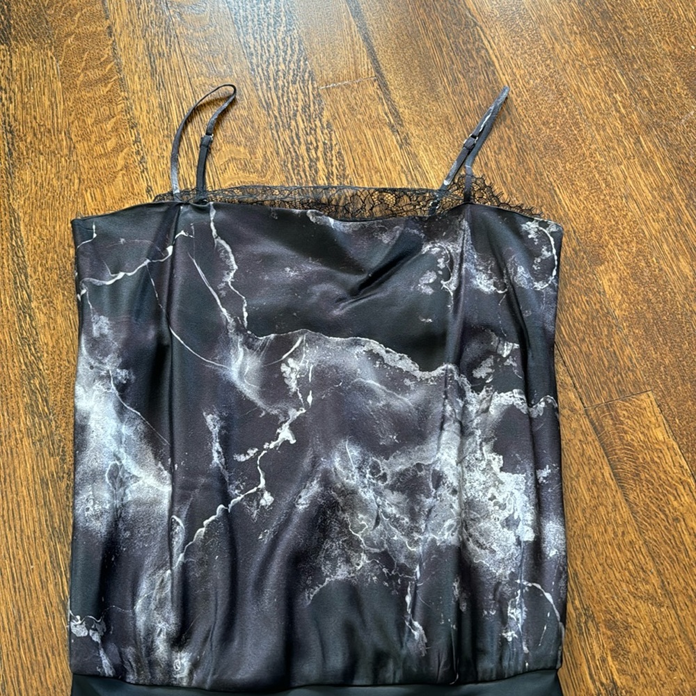 Cami black and white marbled bodysuit